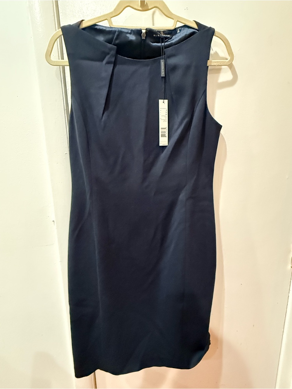 Elie Tahari Navy Sheath Dress